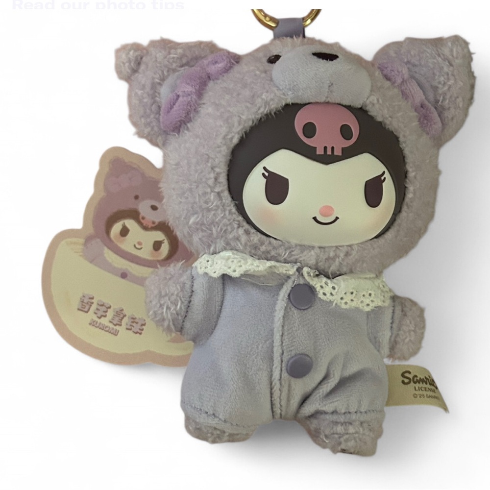 Latte Baby Vinyl Plush Keychains - kuromi